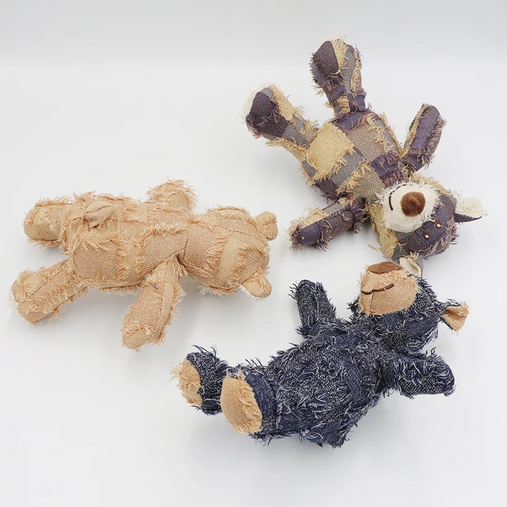 Dog stuffed animal beggar bear gnawing toy Grinding teeth cleaning pet supplies