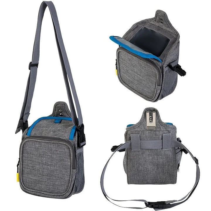 Dog Food Bag for Training Built-in Poop Bag Dispenser With Reflective Strip Double-Ended Belt