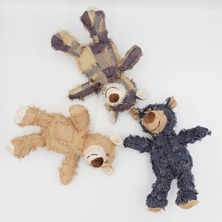 Dog stuffed animal beggar bear gnawing toy Grinding teeth cleaning pet supplies