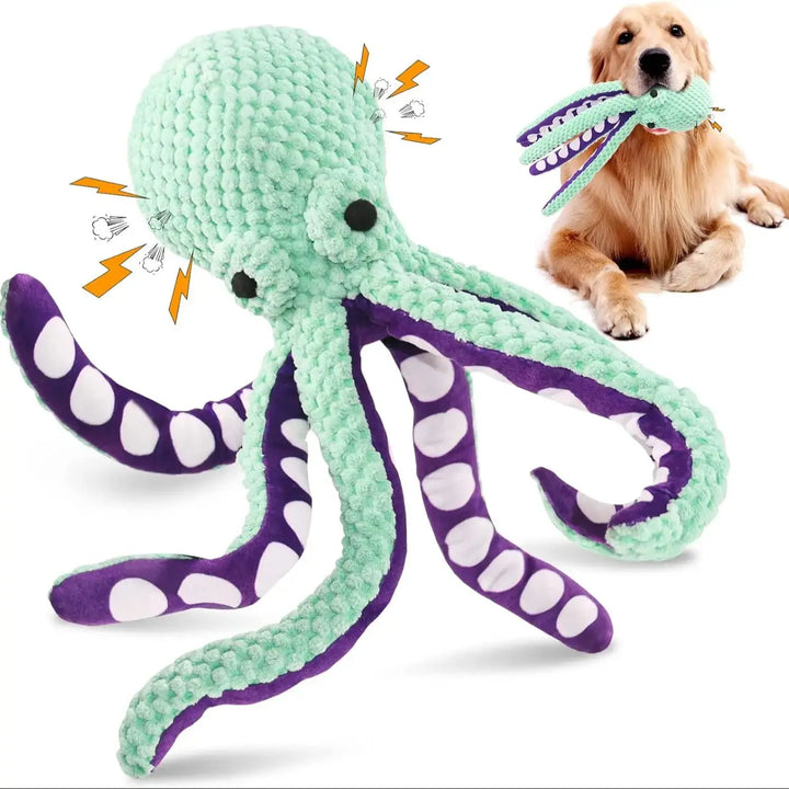Large Squeaky Dog Toys- Plush Dog Toys with Soft Fabric for Small, Medium, and Large Dogs Daily Companionship, Training