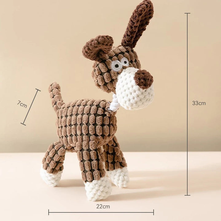 Dog Sounding Toy Molar Training Decompress Interactive Bite Resistant Donkey Shape Plush Toys Pet Dog Supplies