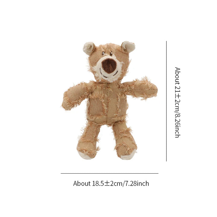 Dog stuffed animal beggar bear gnawing toy Grinding teeth cleaning pet supplies