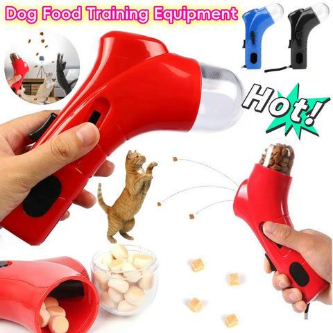 Dog Food Training Equipment  Portable Interactive Treat Pet Food Dispenser Launcher Gun Pet Snack Feeder Tool Pets Supplies