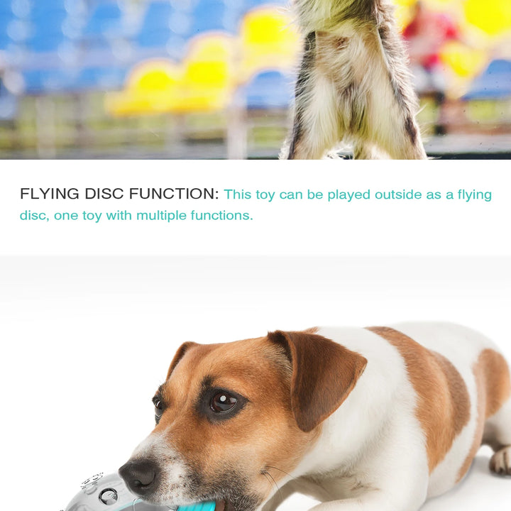 Dog Toy For Small Medium Large Dogs Cats Fly Disk Interactive Food Dispenser Improve IQ Slow Feeder Training Toys Pet Supplies