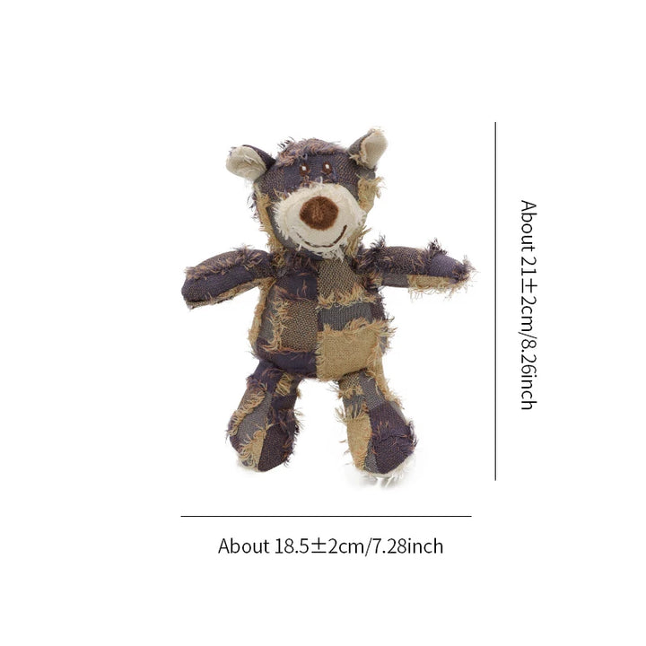 Dog stuffed animal beggar bear gnawing toy Grinding teeth cleaning pet supplies