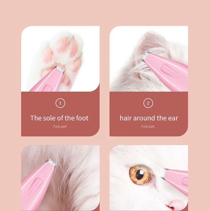 Dog Hair Trimmer Electric Dog Cutter Professional Pet Foot Hair Trimmer Cat Grooming Hairdresser Scissors Butt Ear Pedicator